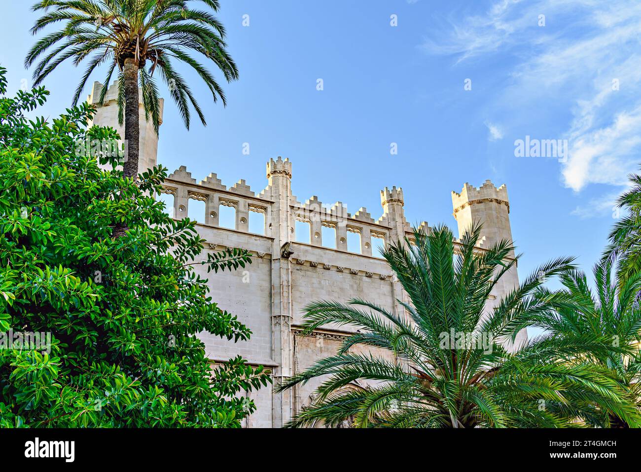 Royal palace of la almudaina palma de mallorca spain stock photo alamy