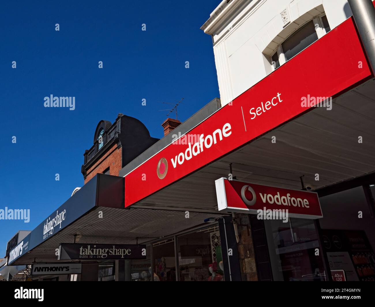 Melbourne Australia / Vodafone Mobile Network; in Puckle Street; Moonee