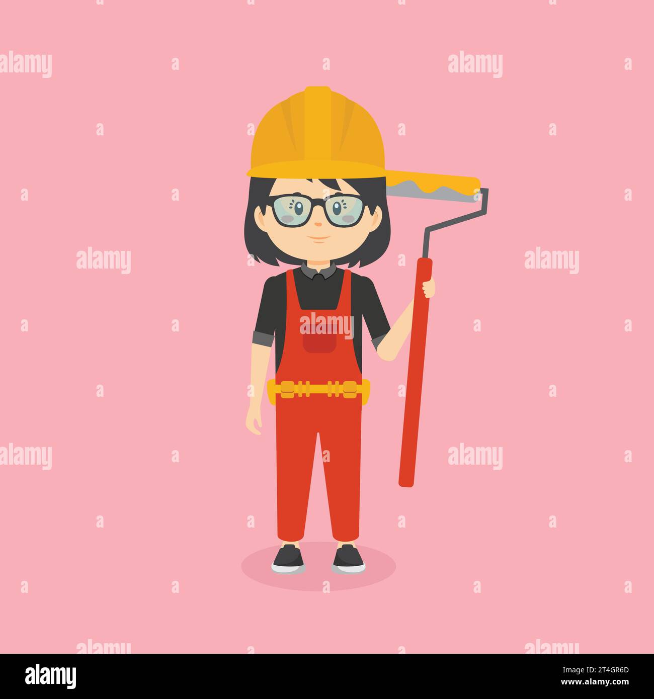 Stock construction workers with activities Vector Image Stock Vector ...