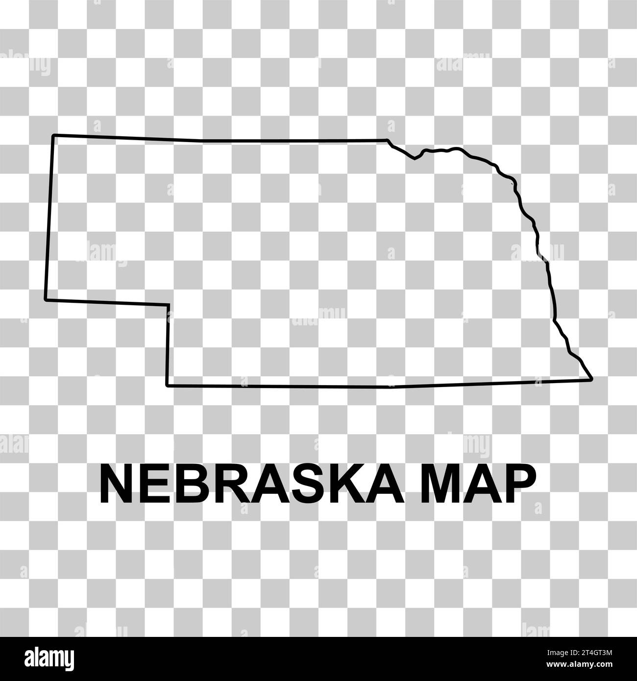 Nebraska map shape united states - Nebraska Map Shape United States Of America Flat Concept Icon Symbol Vector Illustration 2T4GT3M