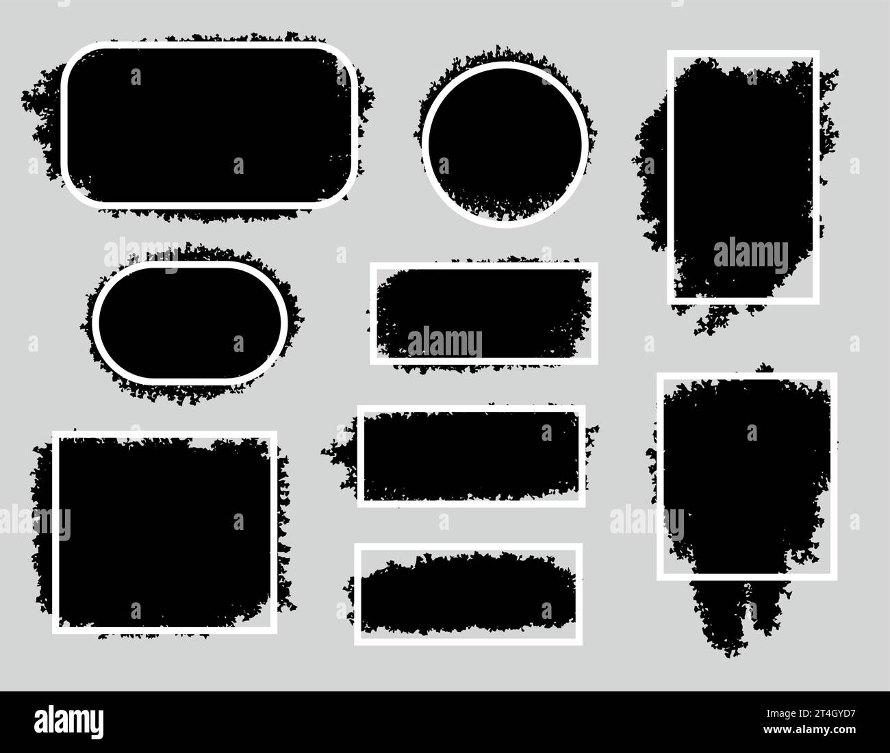 Abstract water edge watercolor Black and White Stock Photos & Images ...