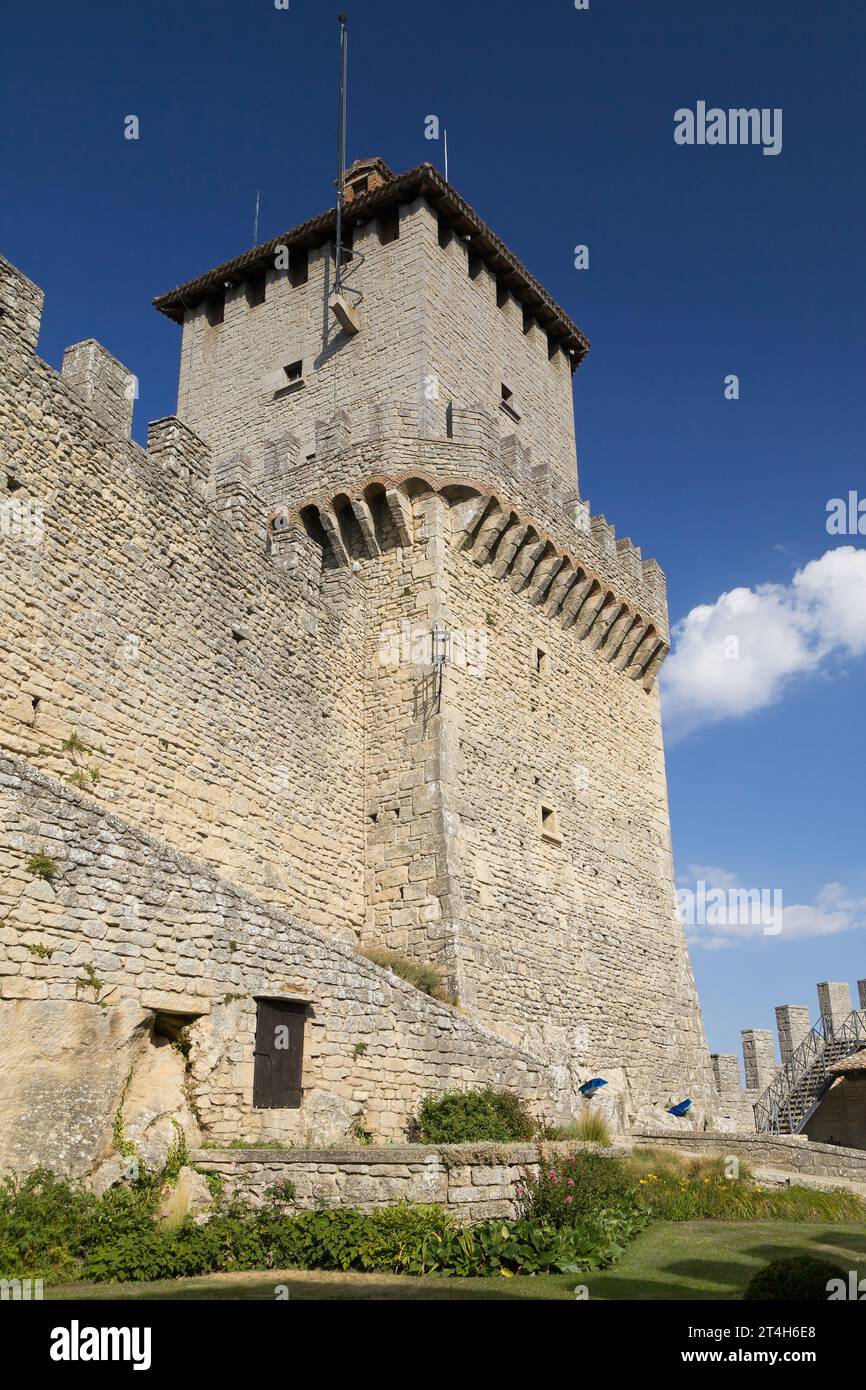 Guaita Tower in San Marino. Stock Photo