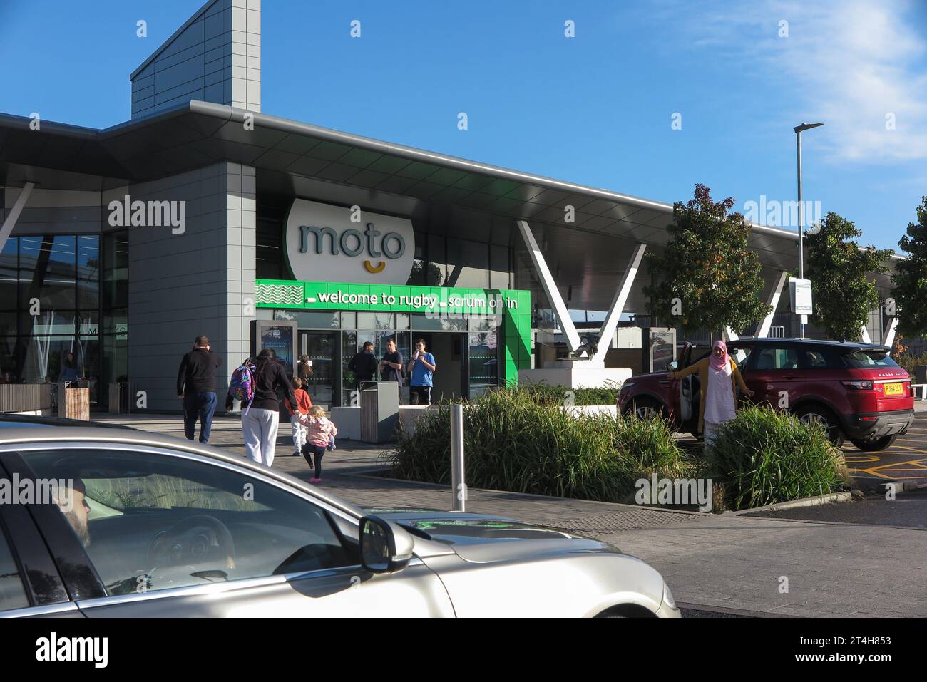 The newest Moto services, off Junction 1 of the M6 Stock Photo
