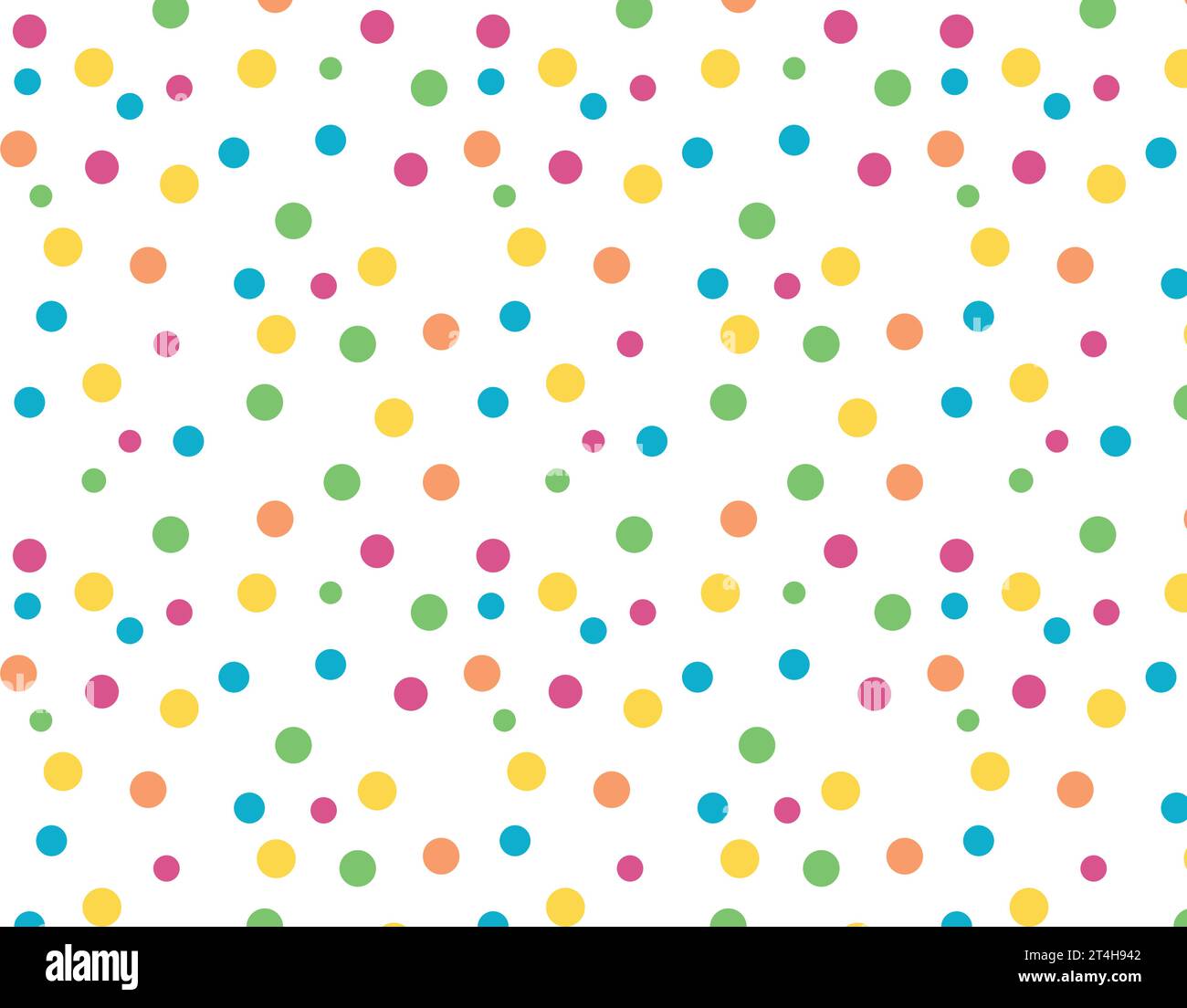 pattern colored small circles on a transparent background, seamless graphics, pattern for the holidays Stock Vector