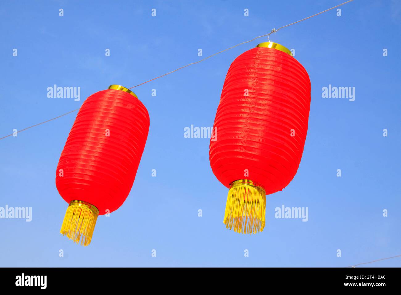 Beautiful rows red lanterns hi-res stock photography and images - Alamy