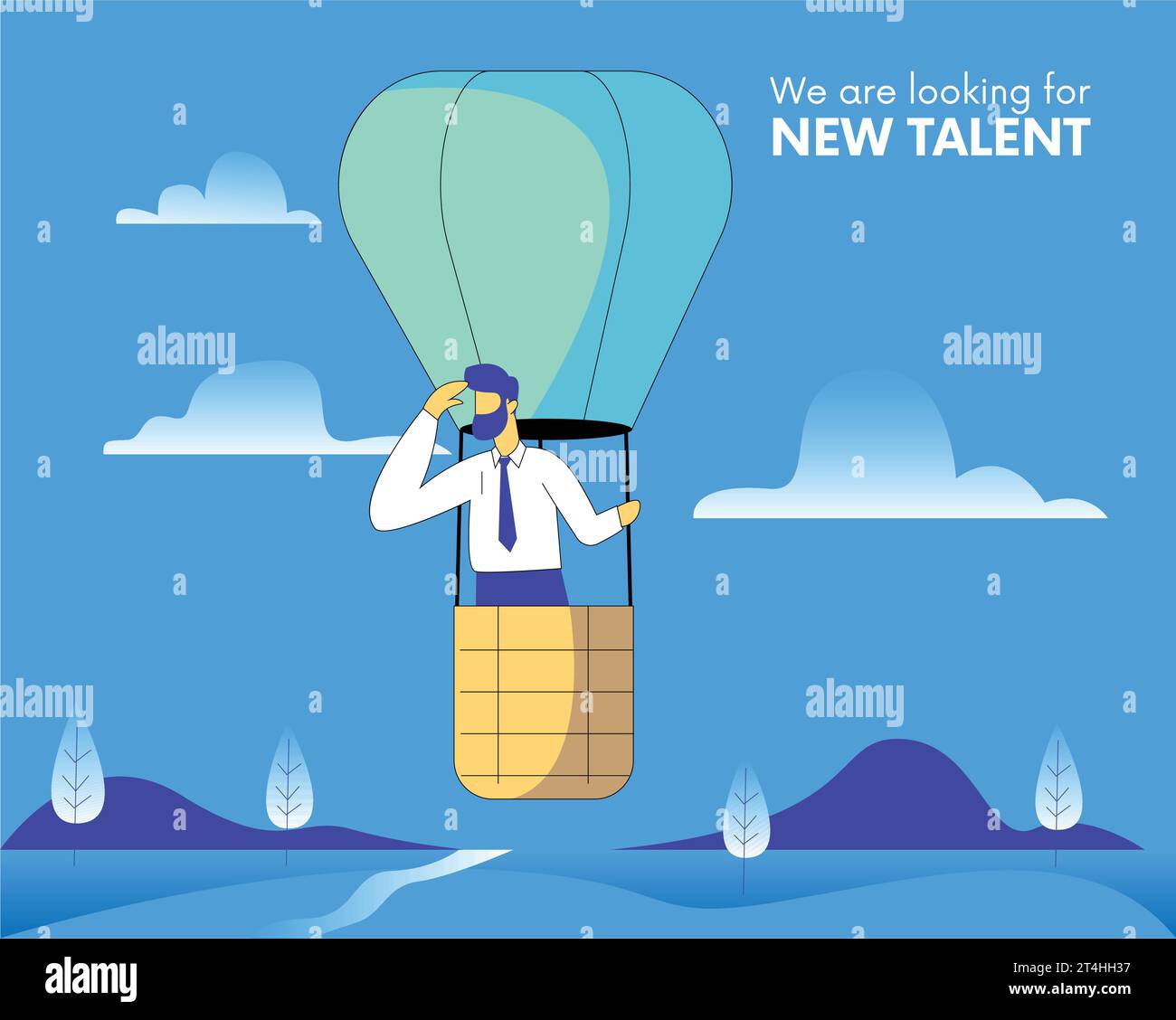 Looking for new talent concept Royalty Free Vector Image Stock Vector Image & Art Alamy