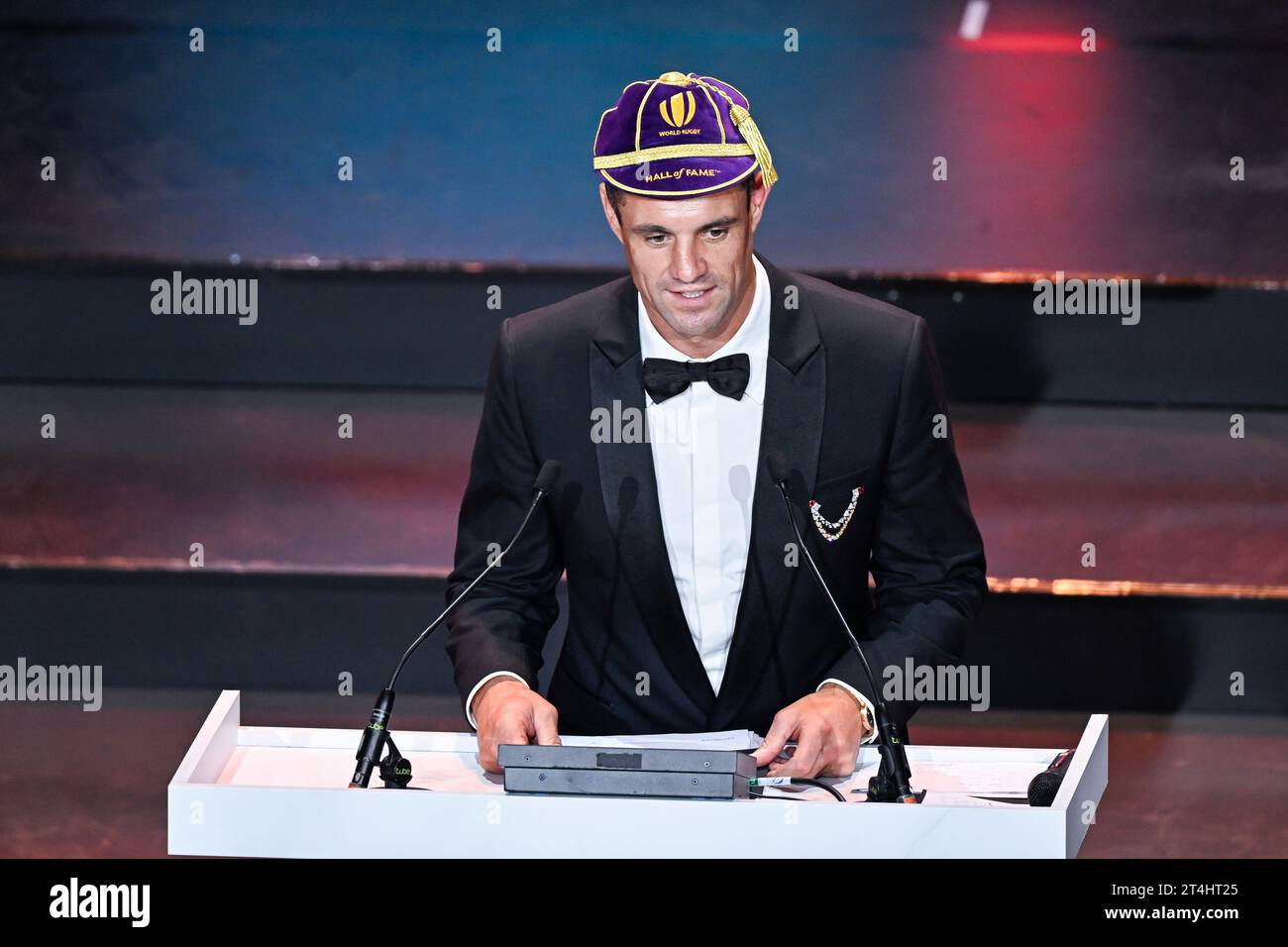 Paris, France. 29th Oct, 2023. Daniel Dan Carter inducted into the Hall of Fame during the World Rugby Awards at Opera Garnier on October 29, 2023 in Paris, France. Credit: Victor Joly/Alamy Live News Stock Photo