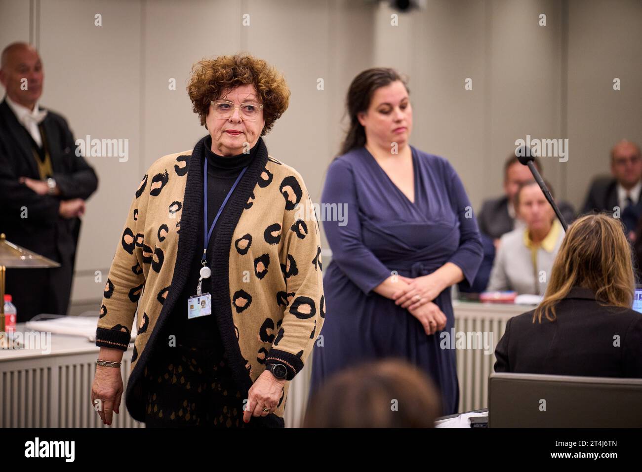 THE HAGUE - Ilona Lagas (BBB) in the Senate after the vote. Members of the Senate cast a vote on the dispersal law. The SGP faction in the Senate wanted the distribution law for a fair distribution of asylum seekers among municipalities to be declared controversial. ANP PHIL NIJHUIS netherlands out - belgium out Stock Photo