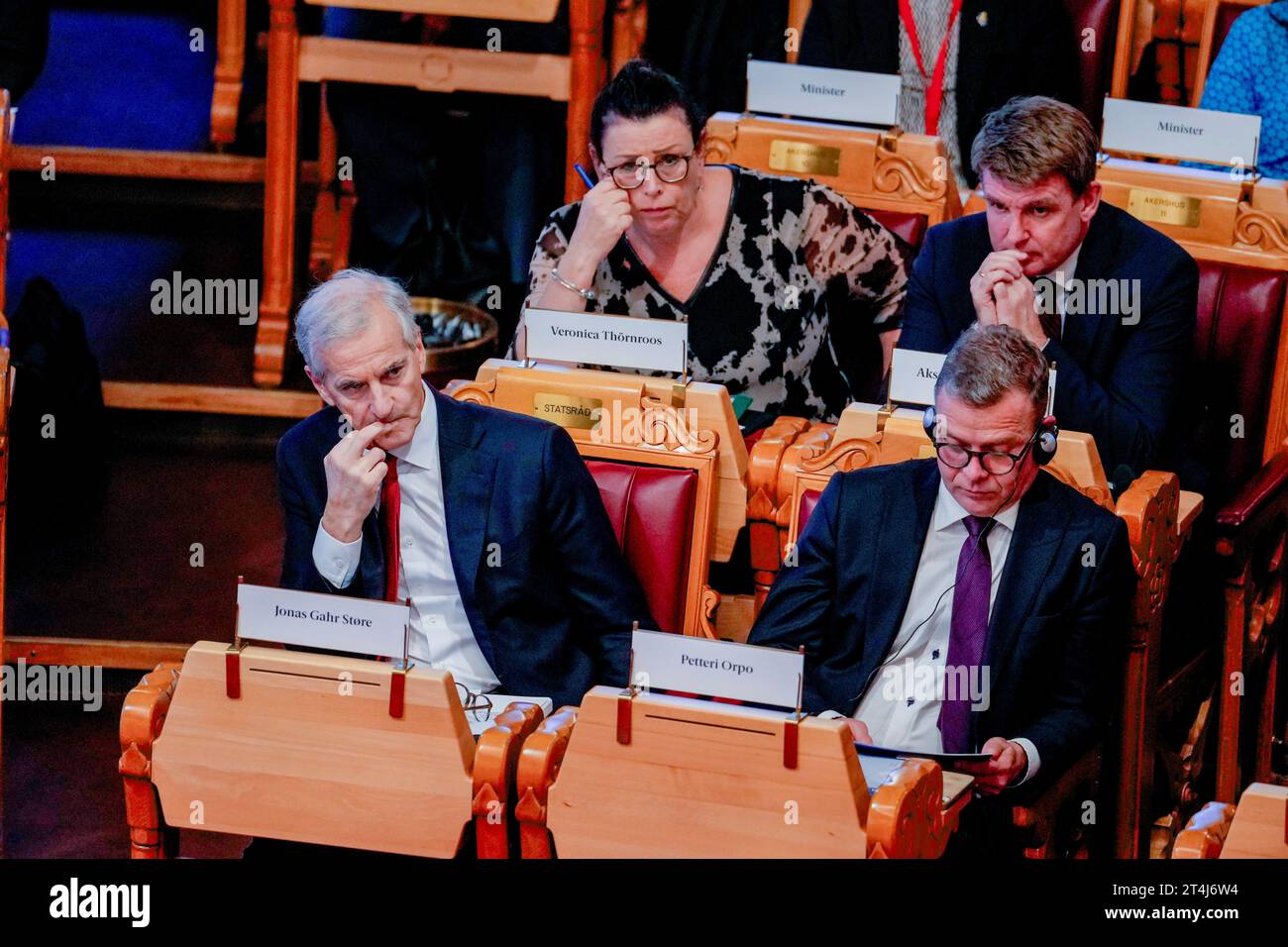 Prime Minister Jonas Gahr Støre, Åland Prime Minister Katrin Sjögren ...