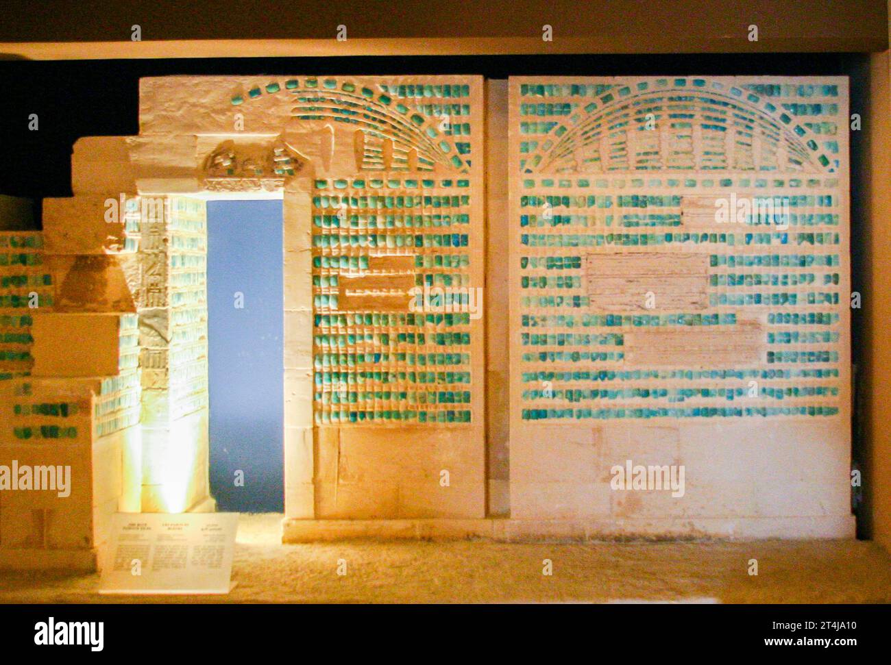 Egypt, Saqqara, Imhotep museum, king Djoser jubilee ceremony ('Sed feast') evocation. Stock Photo