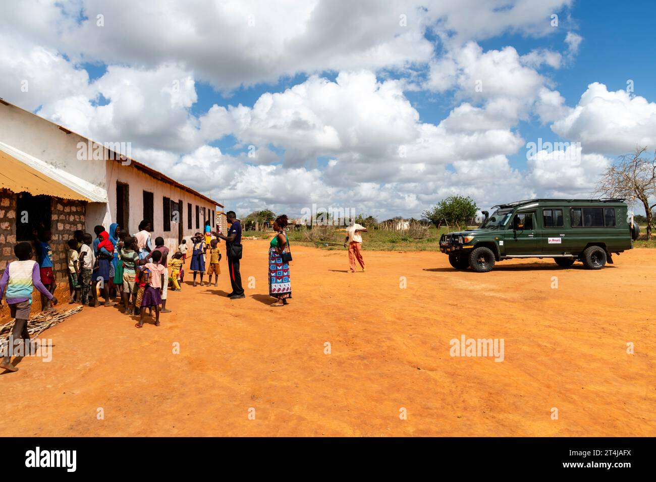 Tsavo Est, Kenya, Africa, 19 August 2023, Children in an orphanage doing some activities Stock Photo