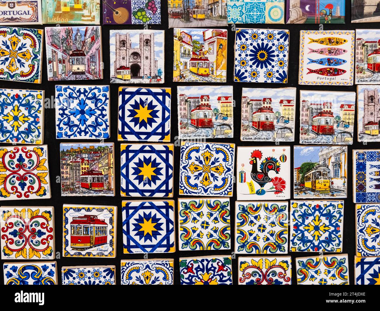 Collection of colorful decorative Portuguese tiles Stock Photo Alamy