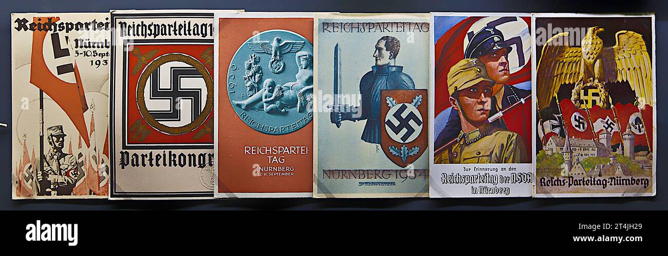 Post Cards From Nuremberg Reich Stock Photo