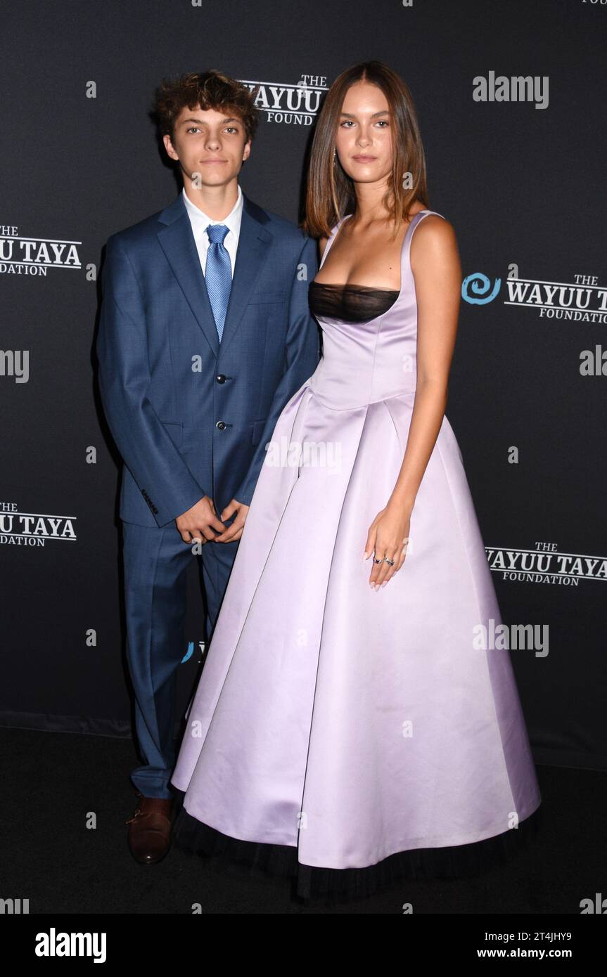 New York, NY, USA. 30th Oct, 2023. Henry Fousekis and Maya Velasquez at Wayuu Taya Foundation's