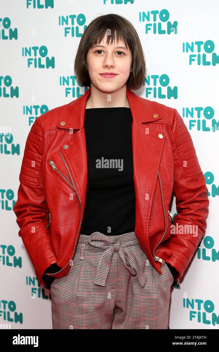 Ruby Barnhill attends the Into Film Award 2019 at Odeon Luxe Leicester Square in London, England. Stock Photo
