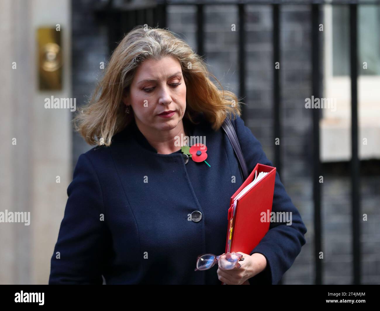 London, United Kingdom. 31st Oct, 2023. Penny Mordaunt, Leader of the House of Commons leaves after the Cabinet Meeting. Credit: Uwe Deffner/Alamy Live News Stock Photo