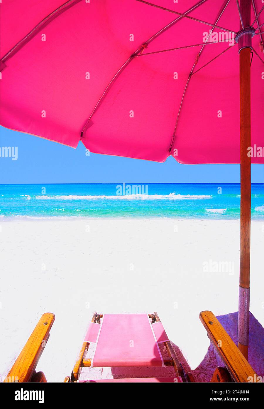 View From Umbrella and Chair in Destin, Florida Stock Photo Alamy