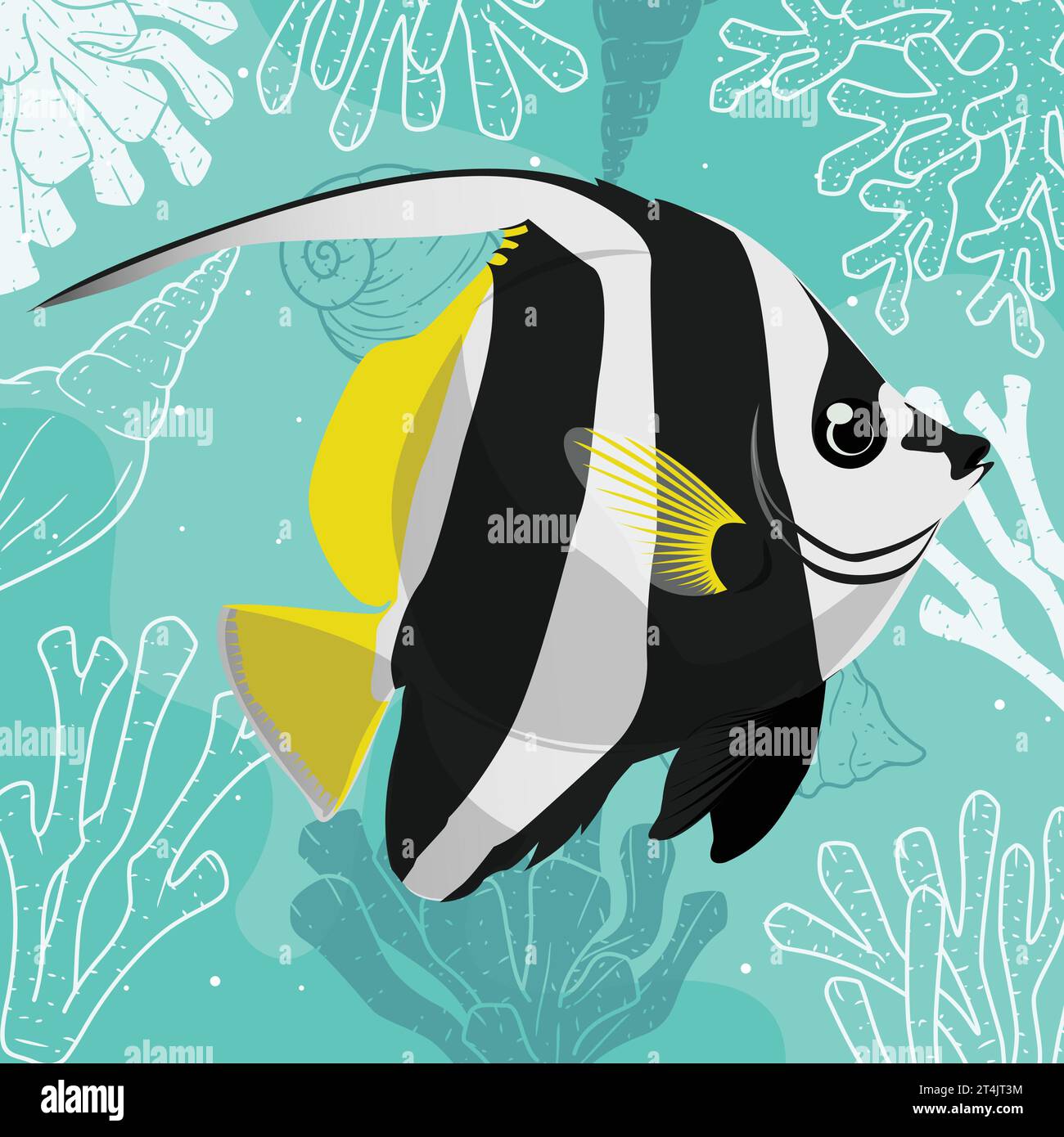 Butterfly fish Royalty Free Vector Image Stock Vector Image & Art - Alamy