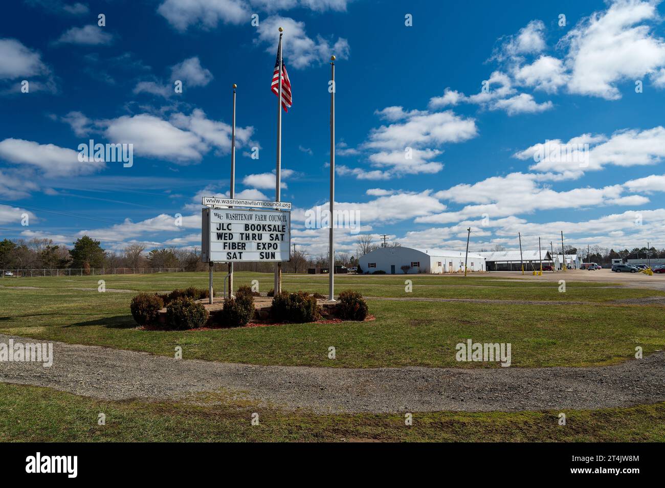 Ann Arbor, MI April 23, 2023 Wastenaw County Fair ground announcing