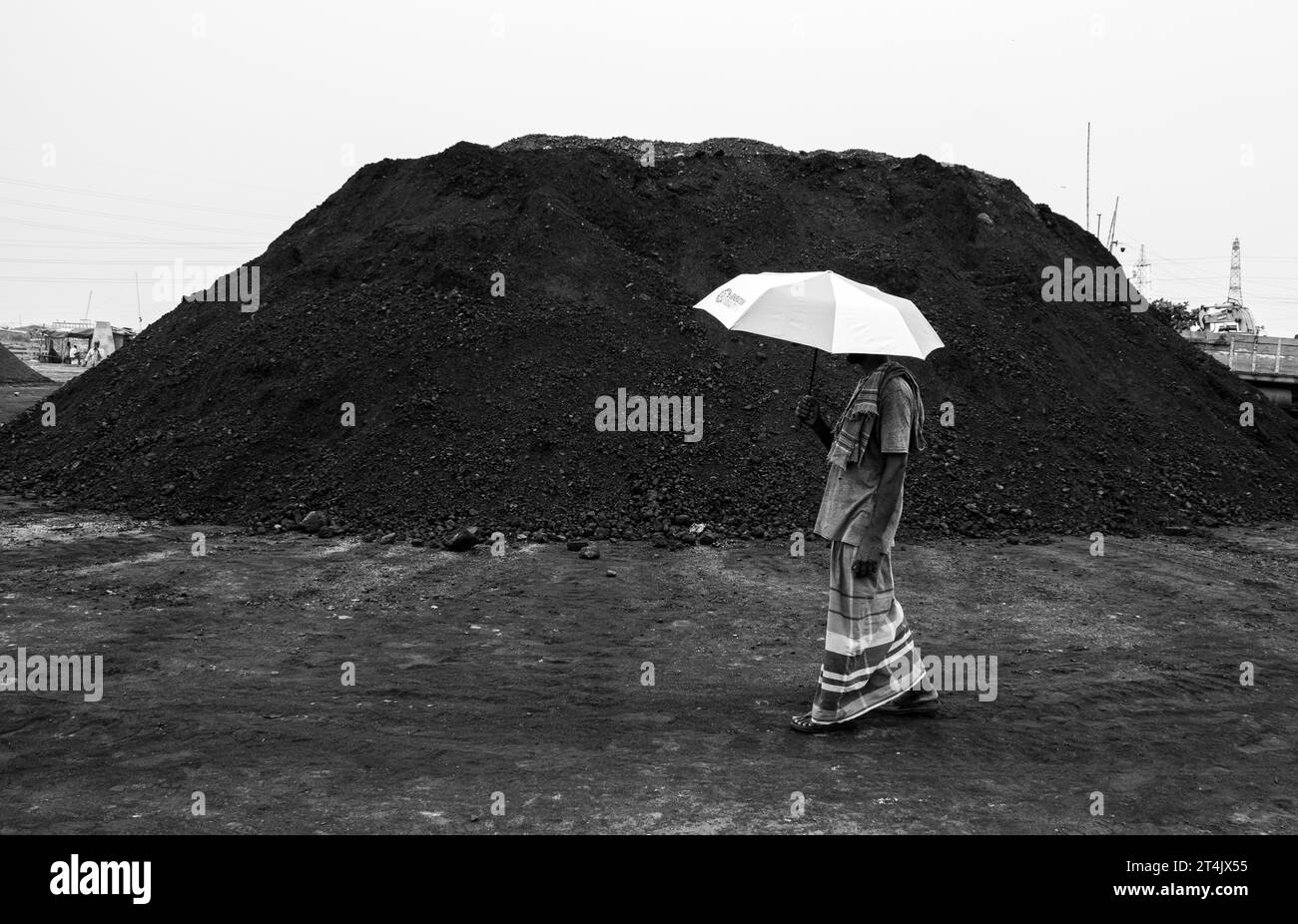 Largest coal business place in Bangladesh. This image was captured on May 29, 2022, from Gabtoli, Bangladesh Stock Photo