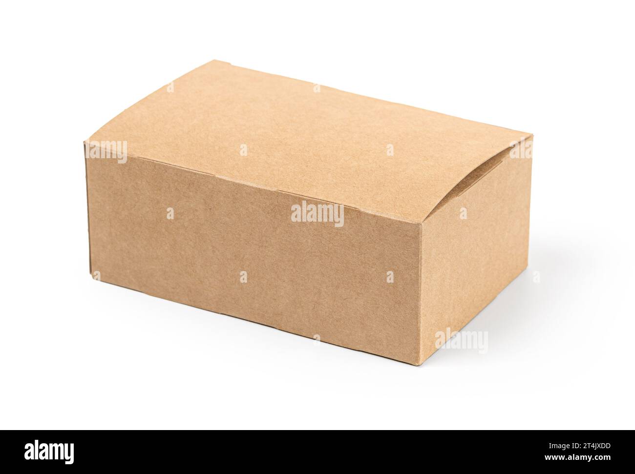 cardboard takeaway box isolated on white background Stock Photo