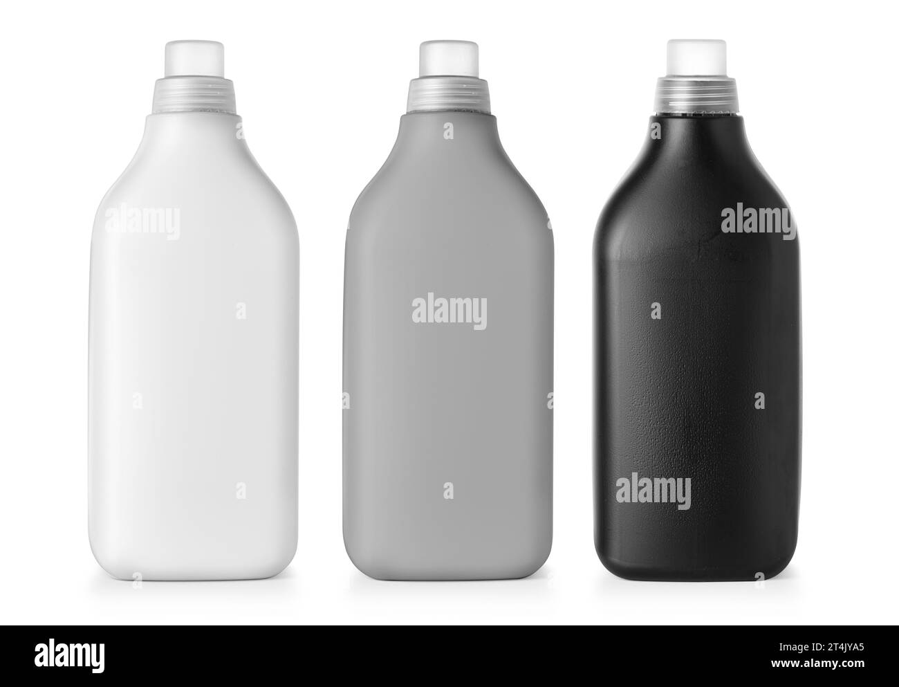 set of  plastic bottle isolated on white background Stock Photo