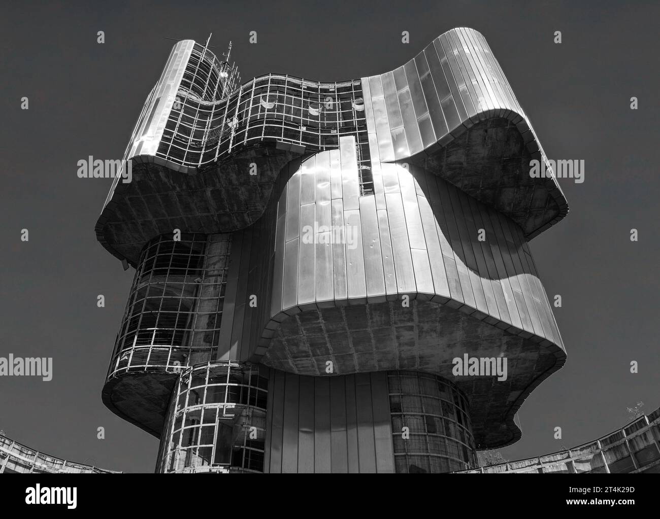 The now derelict Yugoslavera WW2 partisan Monument to the Uprising of