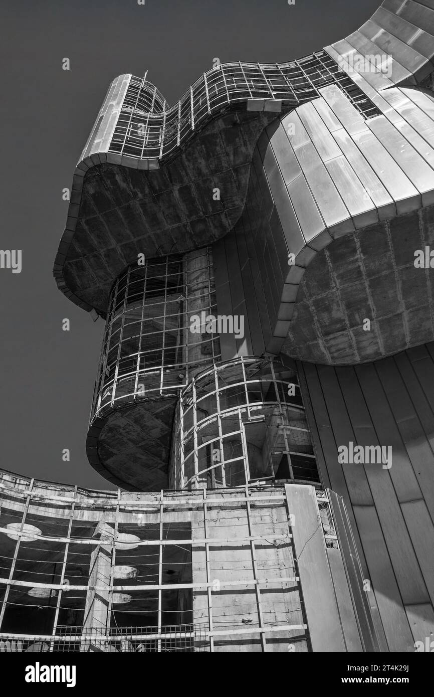 The now derelict Yugoslavera WW2 partisan Monument to the Uprising of
