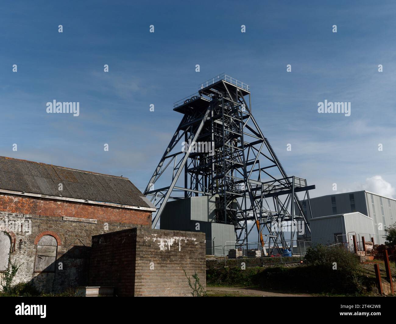 South Crofty Tin mine located at Pool near Camborne. The last tin mine ...