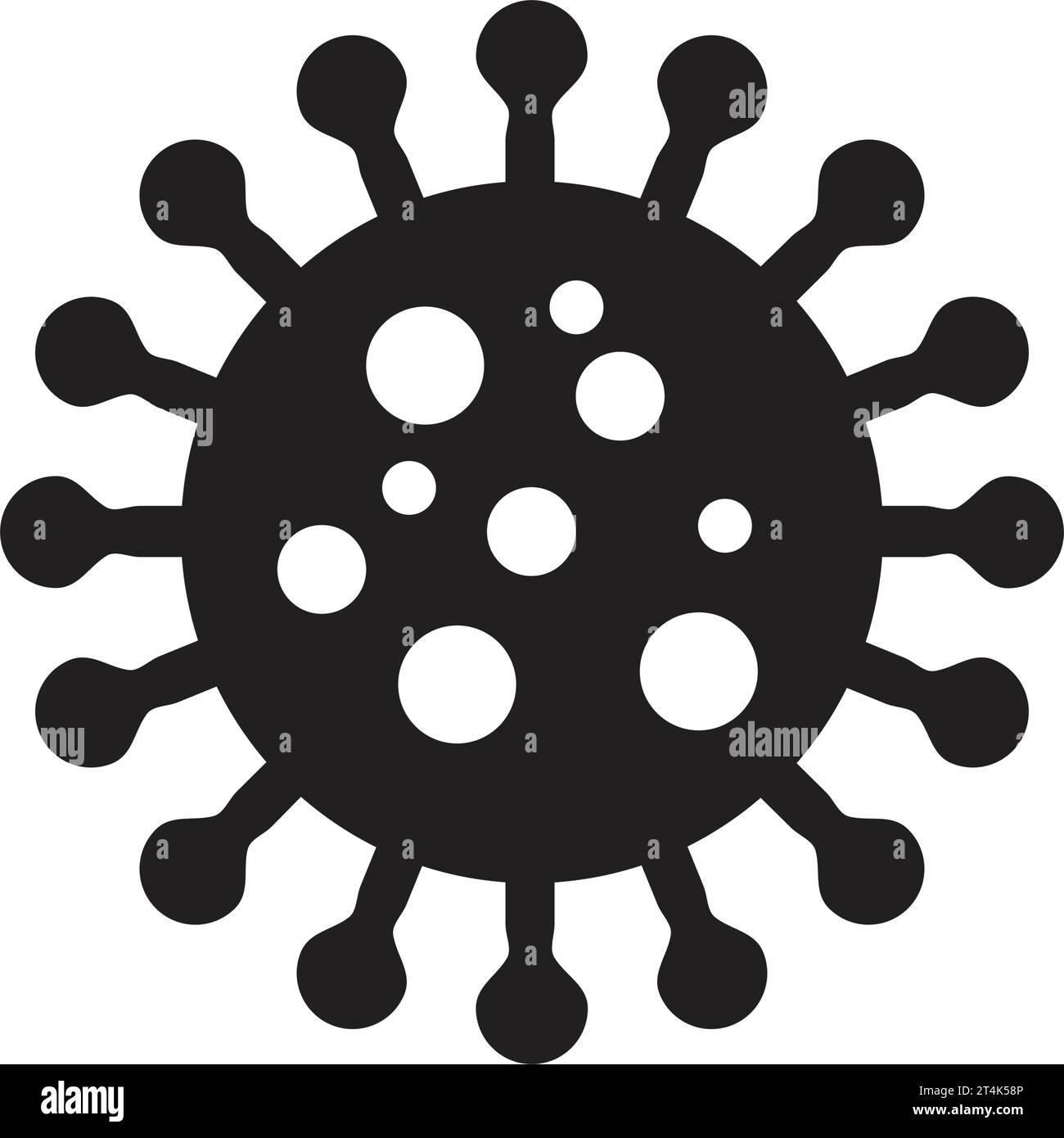Bacteria microbes and viruses icons Royalty Free Vector Stock Vector ...