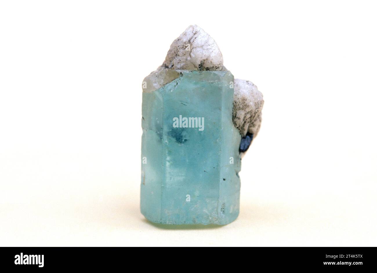 Beryl, aquamarine variety crystal. Beryl is a beryllium aluminium ...
