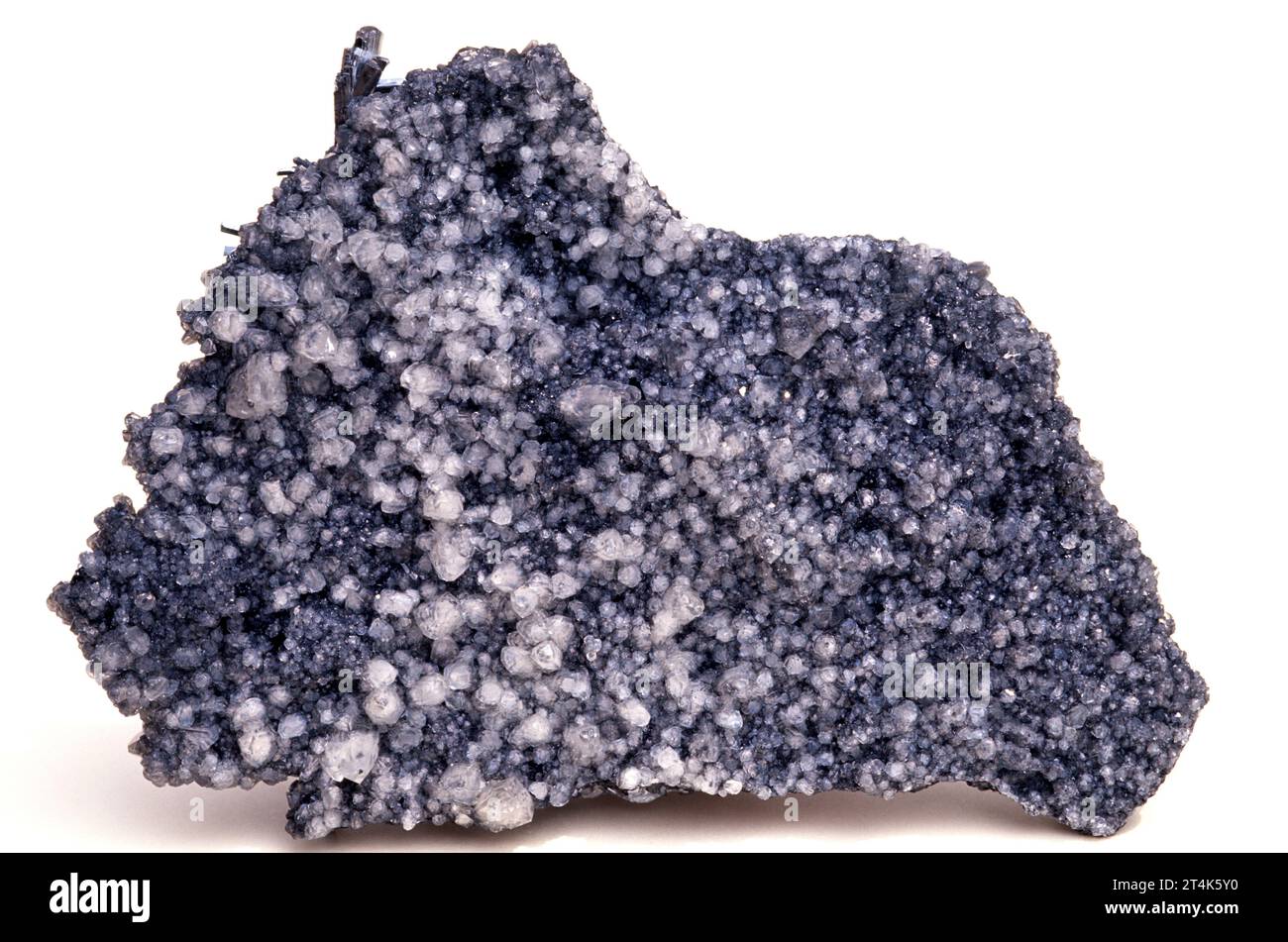 Calcite and cerussite minerals. Calcite is a calcium carbonate mineral