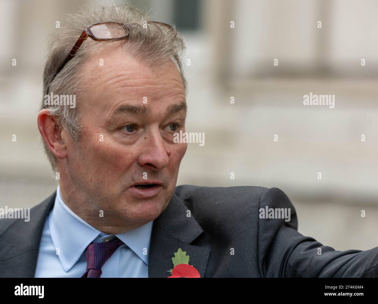 london, UK. 31st Oct, 2023. Politicians outside the office
