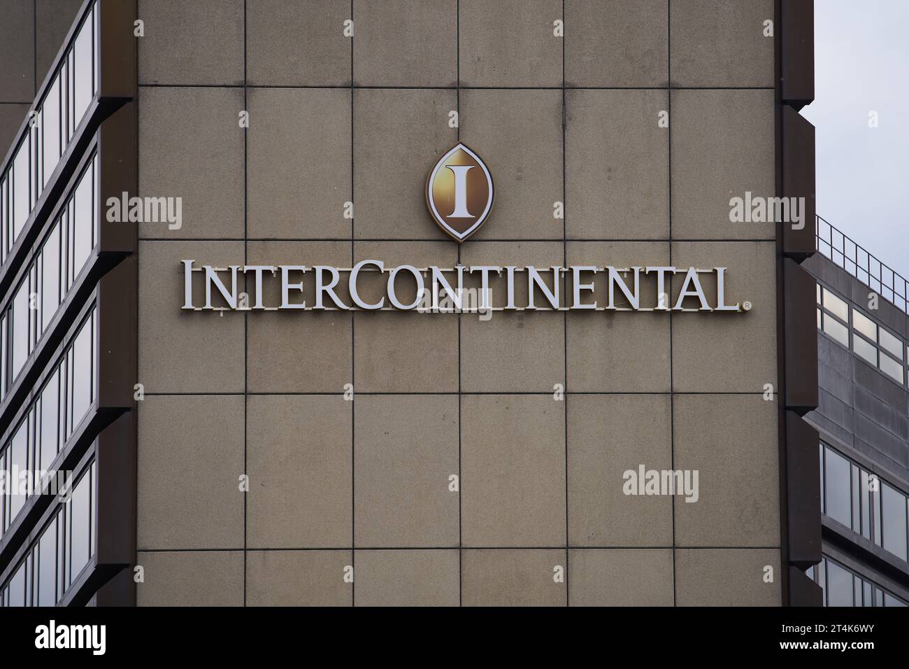 Intercontinental Hotel building in Budapest, Hungary - 7 May, 2019 Stock Photo