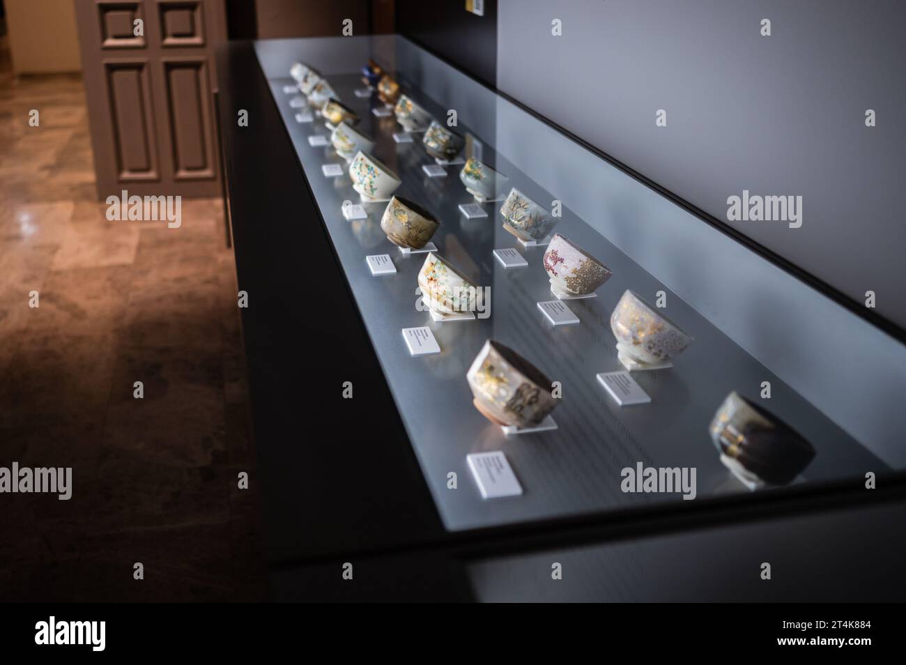 Japanese traditional tea ceremony objects. 