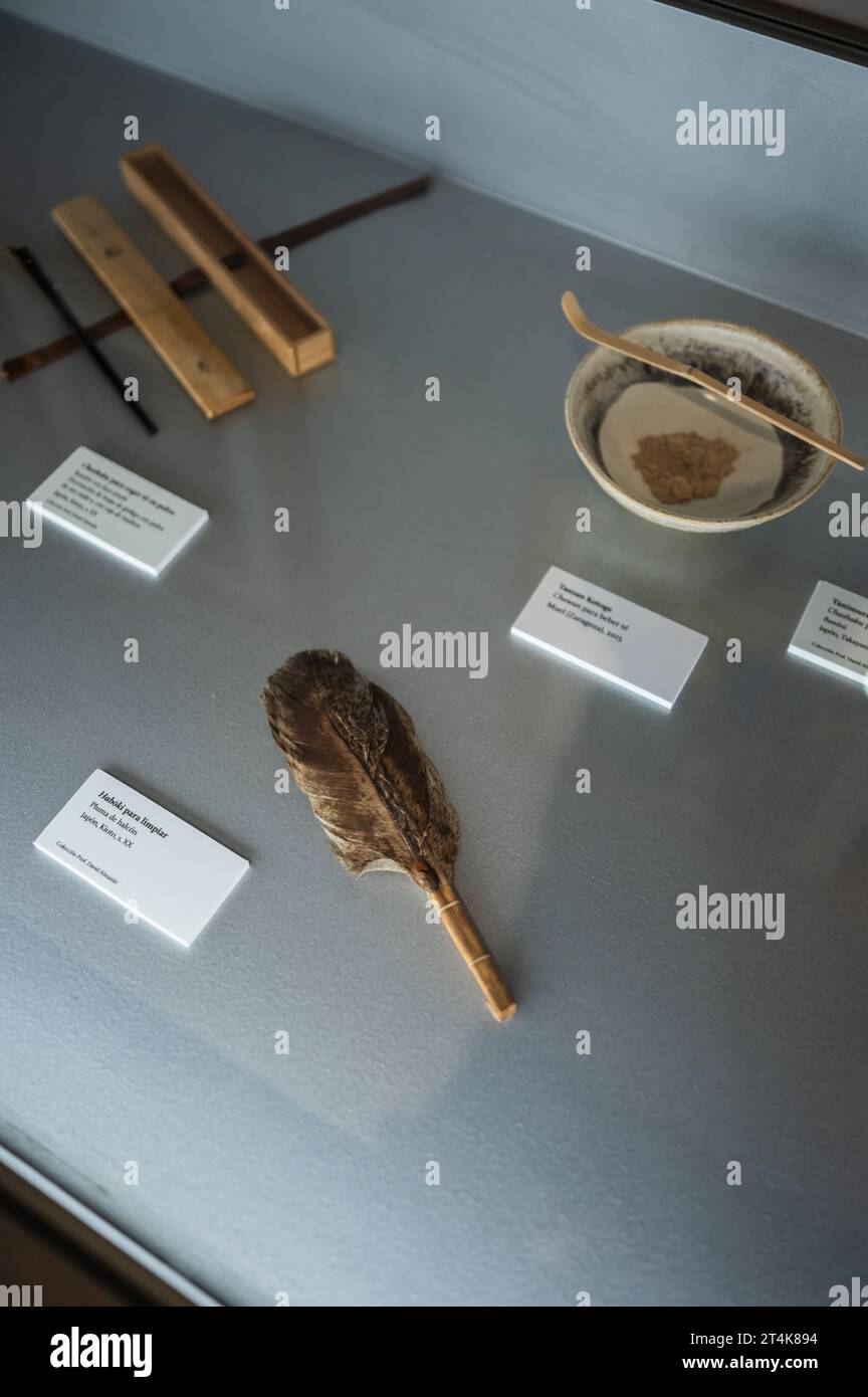 Japanese traditional tea ceremony objects. 