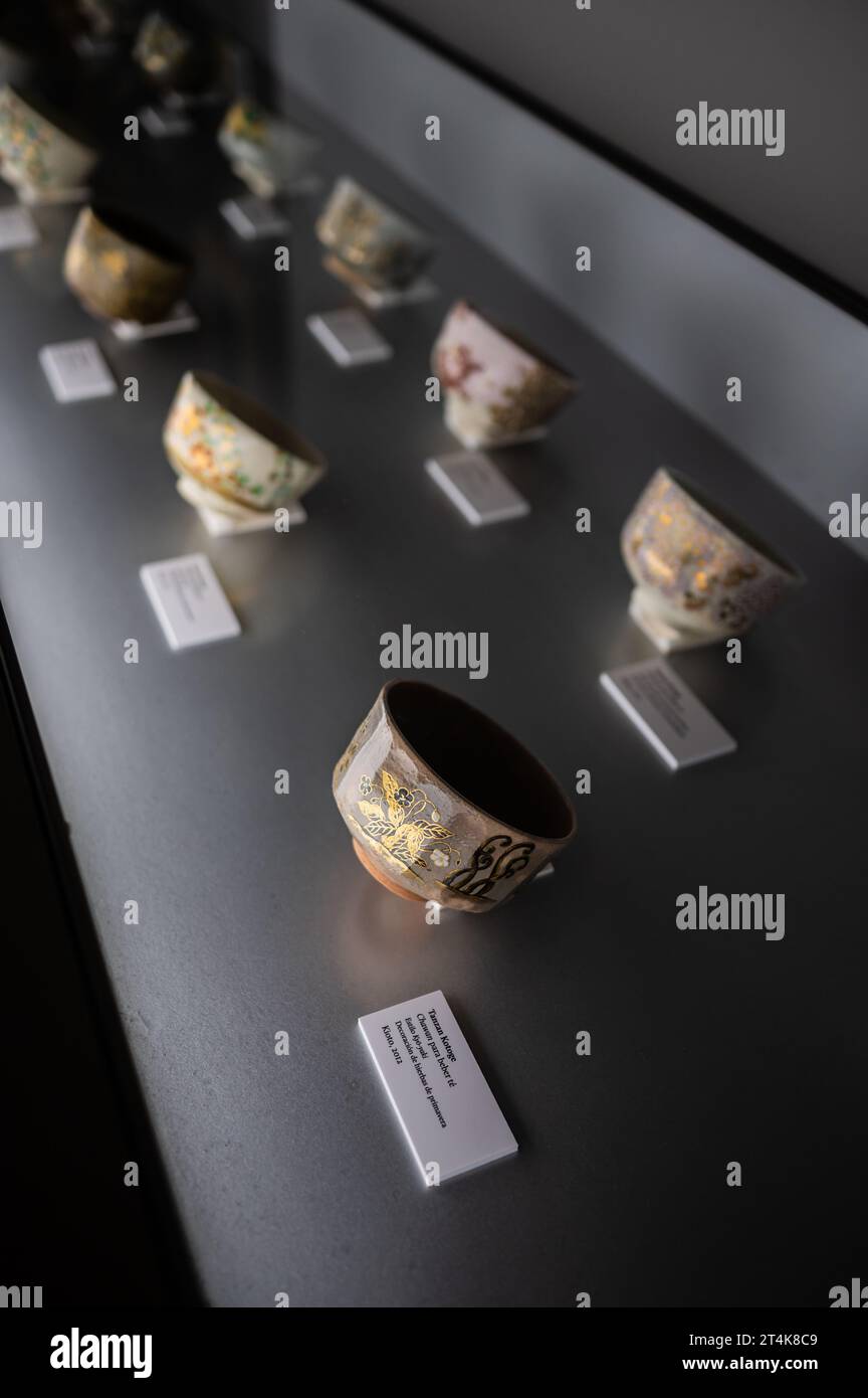 Japanese traditional tea ceremony objects. 