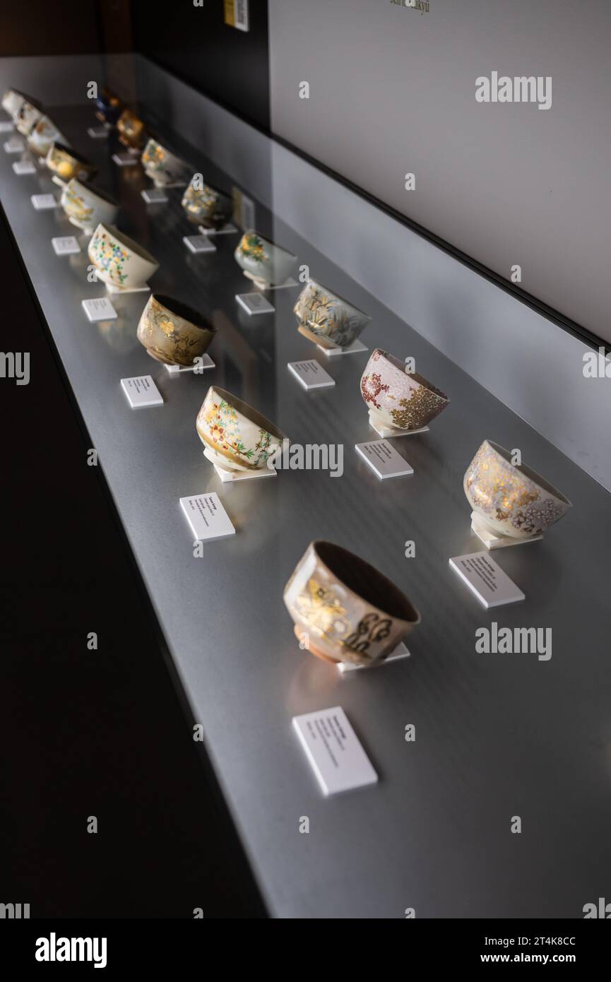 Japanese traditional tea ceremony objects. 