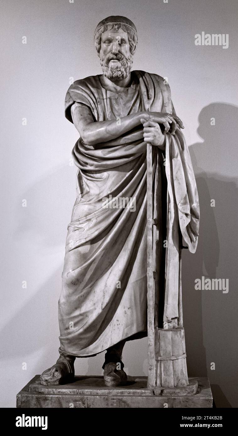 Homer Roman Statue (1st Century Ad) (2nd Century Ad) National 