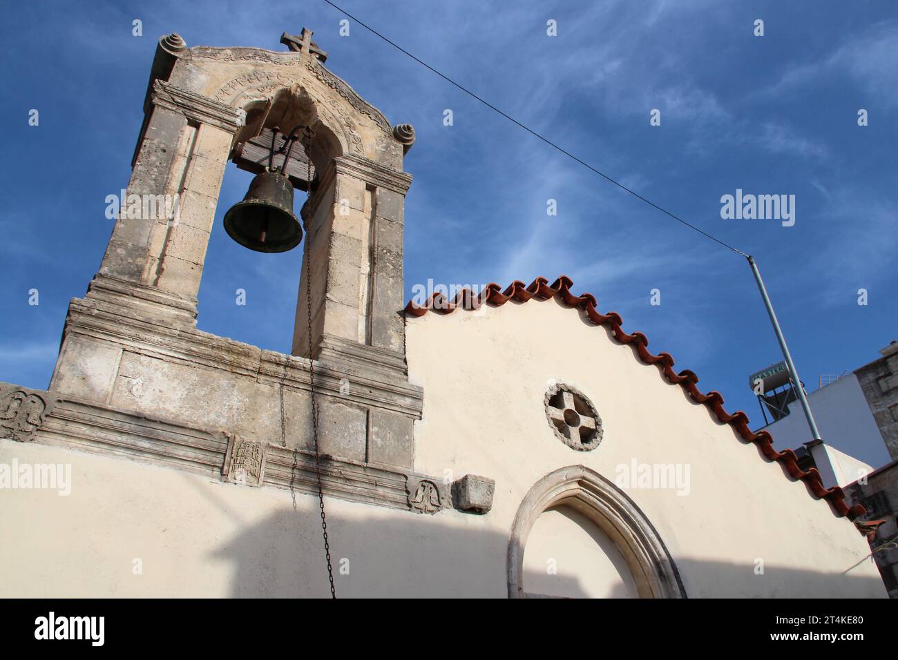 orthodox church (archangel michael) in margarites in crete in greece Stock Photo
