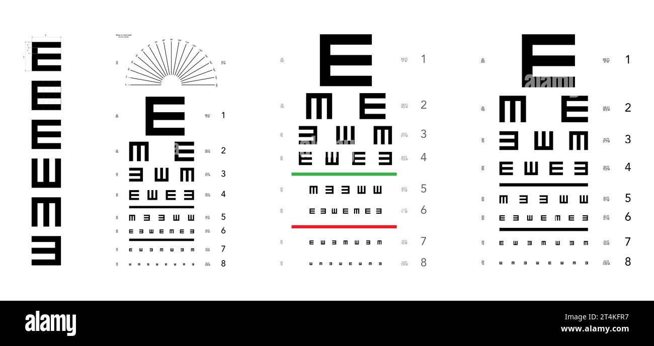 Eye chart chart used measure hi-res stock photography and images - Alamy