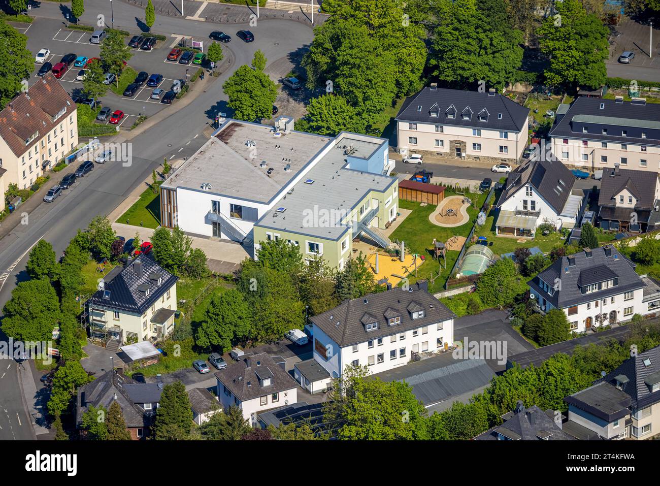  Aerial view, Evang. Martin Luther Kindergarten Family Center Arnsberg 