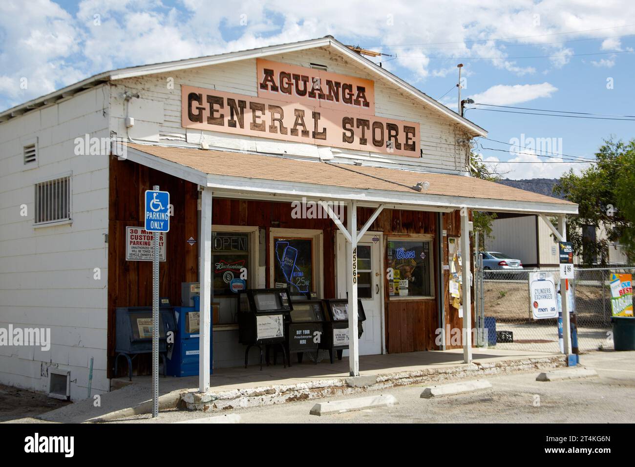 Aguanga, California, USA. 11th Aug, 2014. An old general store, located near the intersection of Highways 79 and 371. (Credit Image: © Ian L. Sitren/ZUMA Press Wire) EDITORIAL USAGE ONLY! Not for Commercial USAGE! Stock Photo