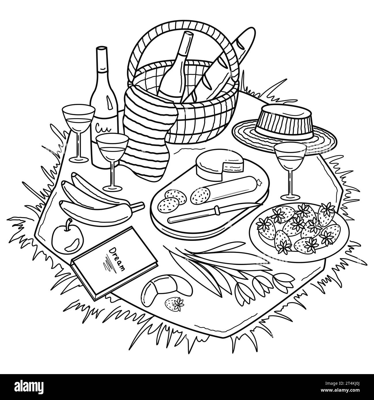 Apple coloring picture Stock Vector Images Alamy