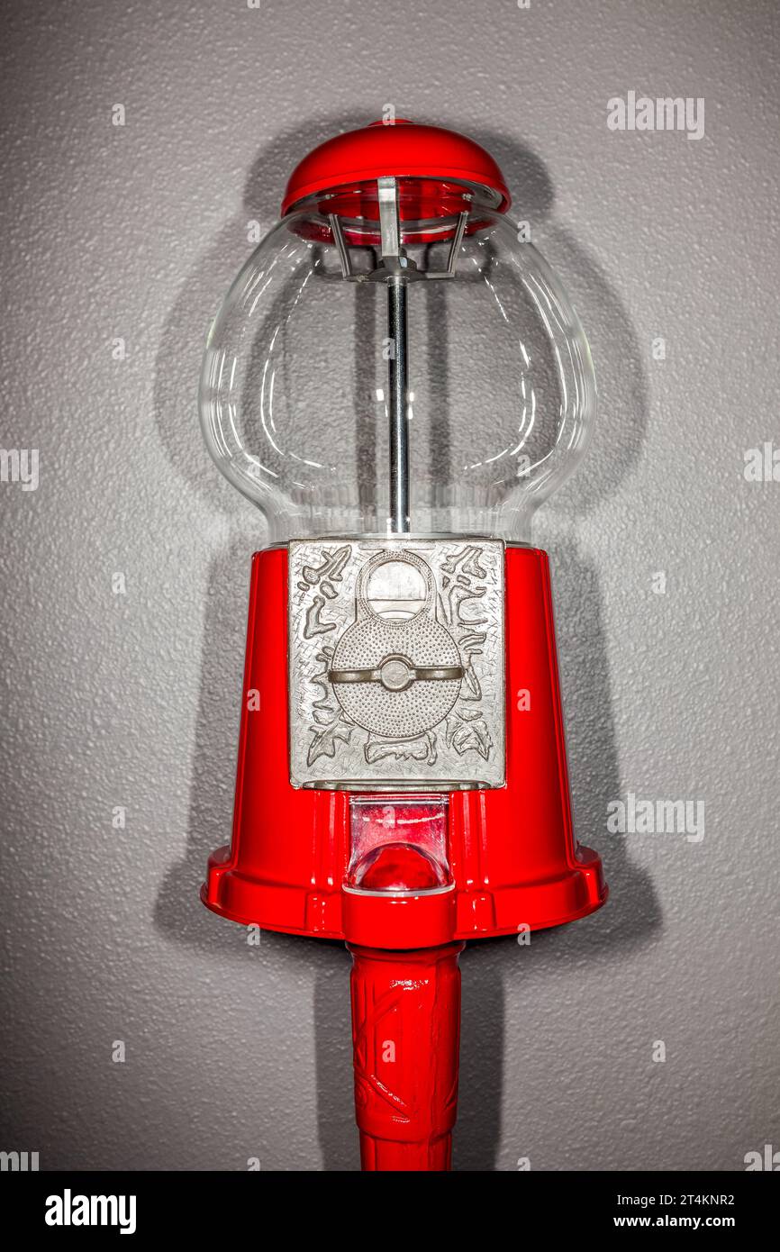 Empty gumball machine, studio Stock Photo