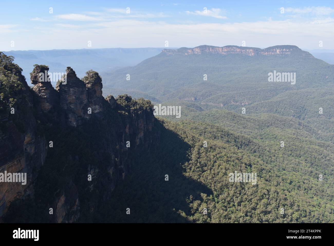 les 3 soeurs dans les Blues Mountains Australie Stock Photo