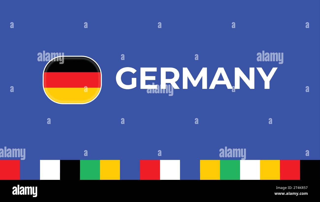 Germany 2024 flag football tournament Royalty Free Vector Stock Vector