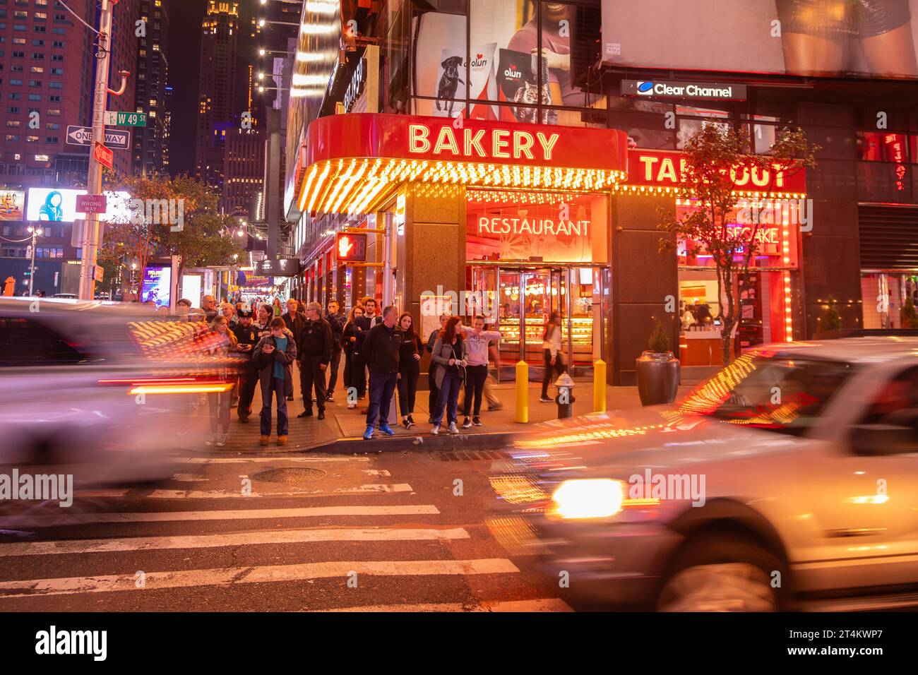 Juniors Bakery, Times Square, New York City, United States of America. Stock Photo