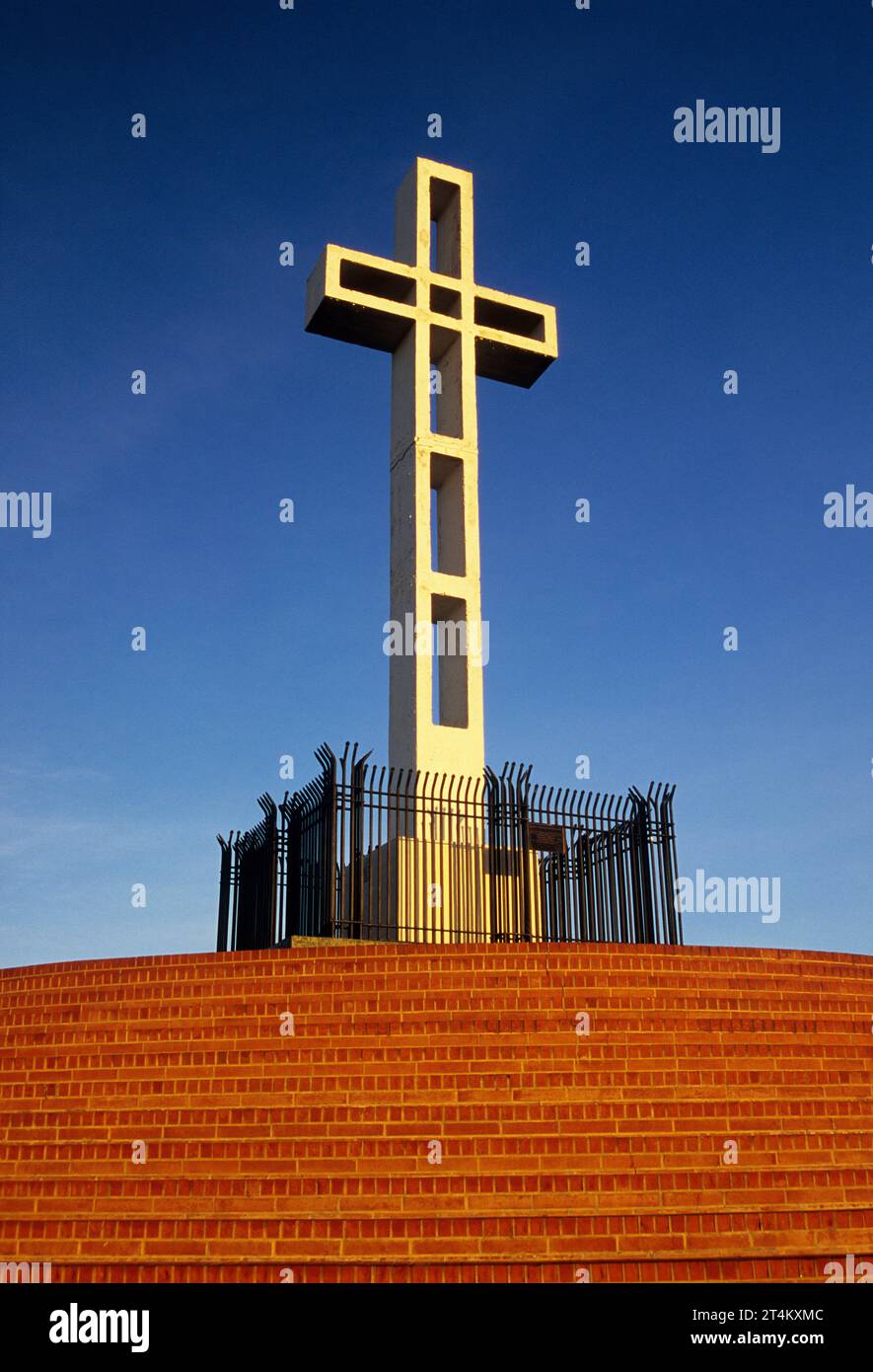 War Memorial cross, Mt Soledad Park, La Jolla, California Stock Photo