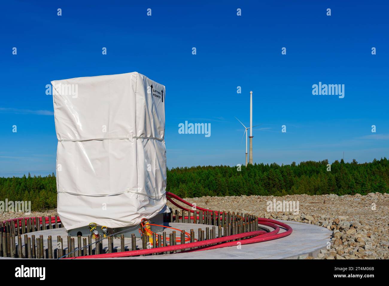 Concrete Foundation for Electric Wind Turbine Low Emission Goals, Eco
